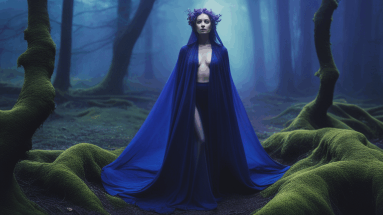 Taming the Stormbeast - beautiful woman in fantasy forest