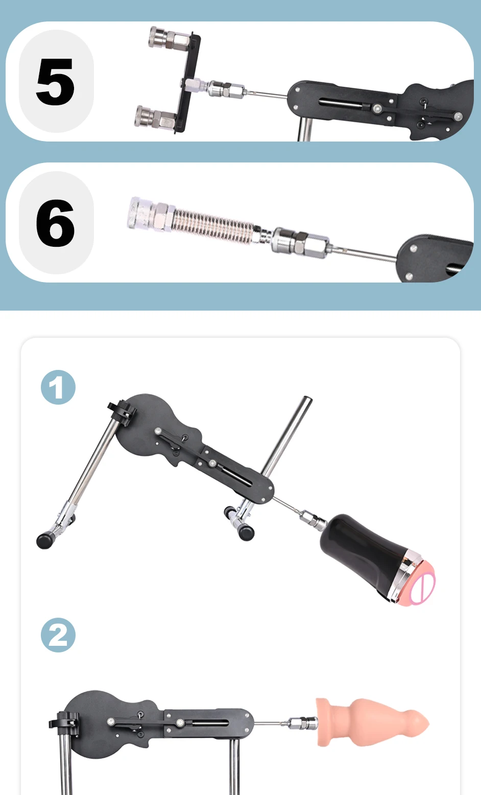 VAZEEK Automatic Sex Machine for Women and Men Wireless Masturbation Machine 72W Power with Quick Air Dildo Masturbator Toy