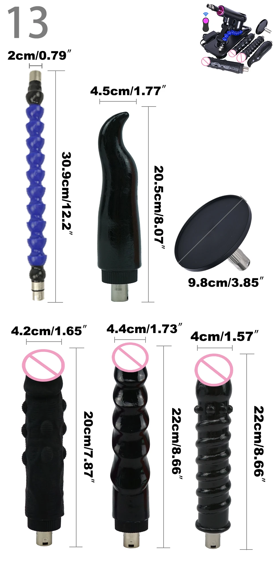 VAZEEK Automatic Sex Machine for Women and Men Wireless Masturbation Machine 72W Power with Quick Air Dildo Masturbator Toy