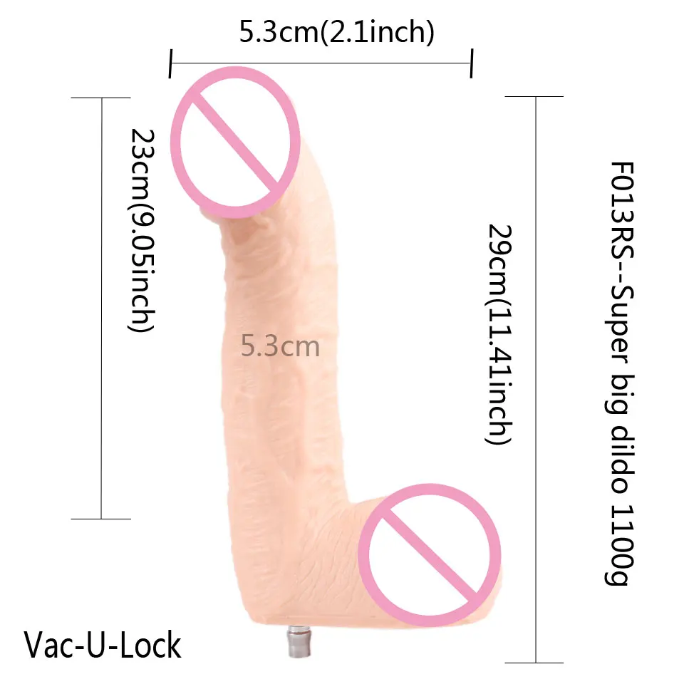 Fredorch Sex Machine Dildos Attachments Big Flesh Dildos For Vac-u-lock Love Machine Suitable for All Machines In The Shop