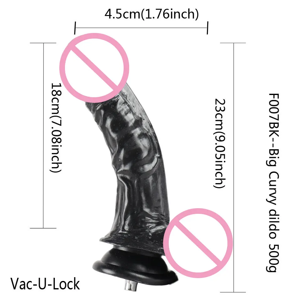 Fredorch Sex Machine Dildos Attachments Big Flesh Dildos For Vac-u-lock Love Machine Suitable for All Machines In The Shop