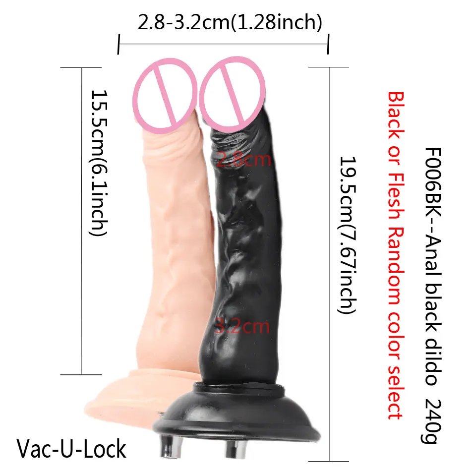 Fredorch Sex Machine Dildos Attachments Big Flesh Dildos For Vac-u-lock Love Machine Suitable for All Machines In The Shop