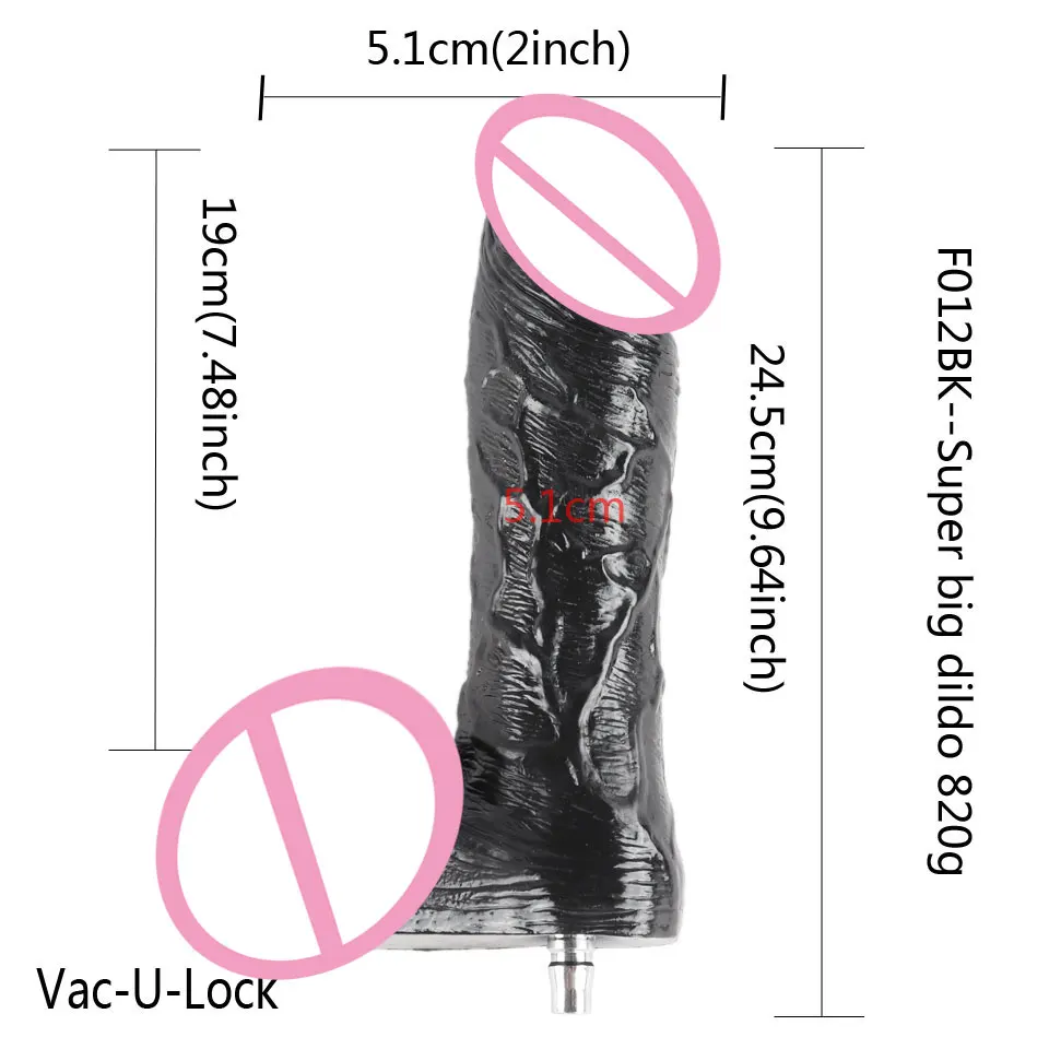 Fredorch Sex Machine Dildos Attachments Big Flesh Dildos For Vac-u-lock Love Machine Suitable for All Machines In The Shop